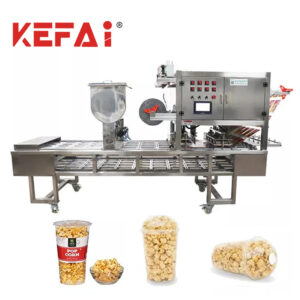 KEFAI Popcorn Cup Filling Sealing Machine